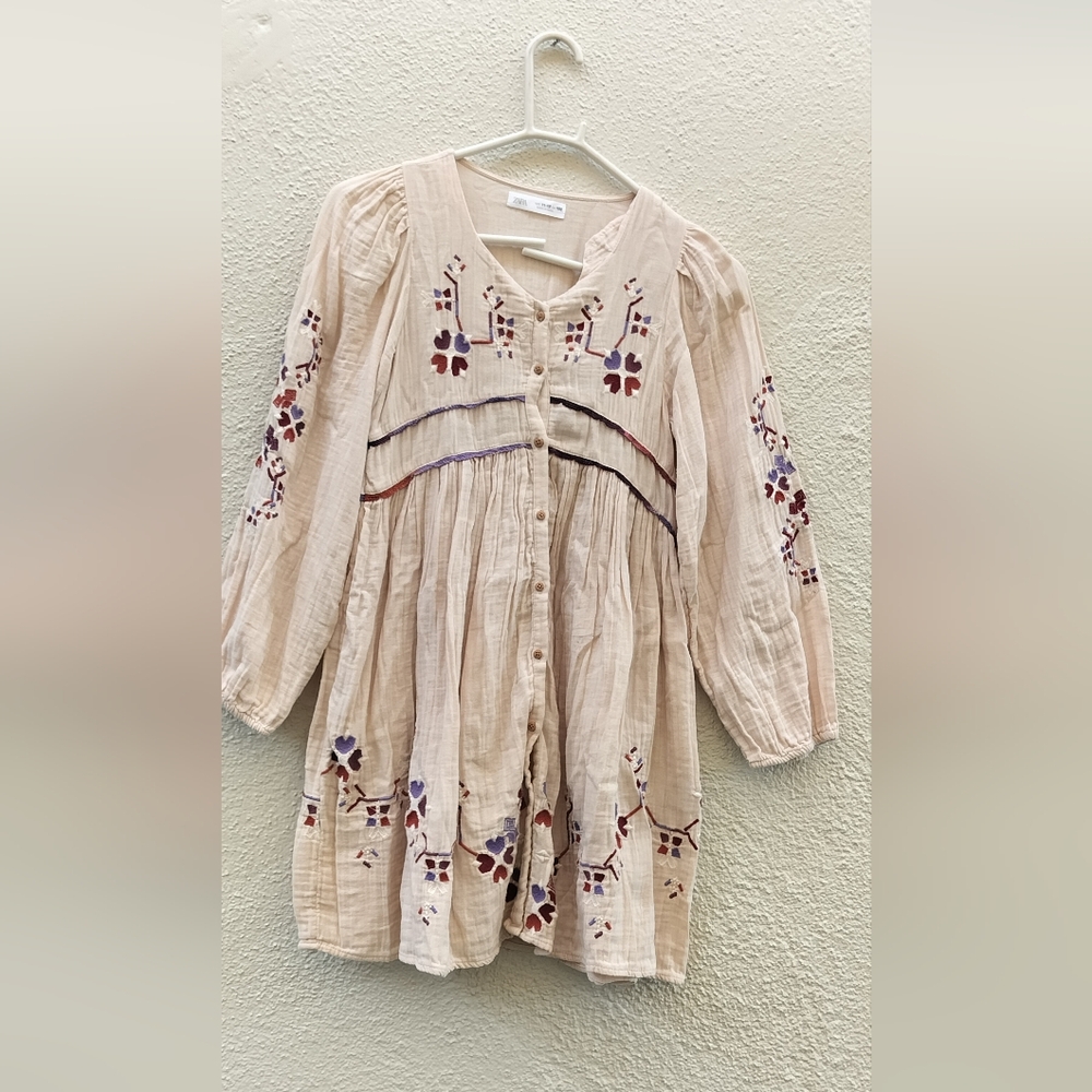 Zara Beige Linen Top